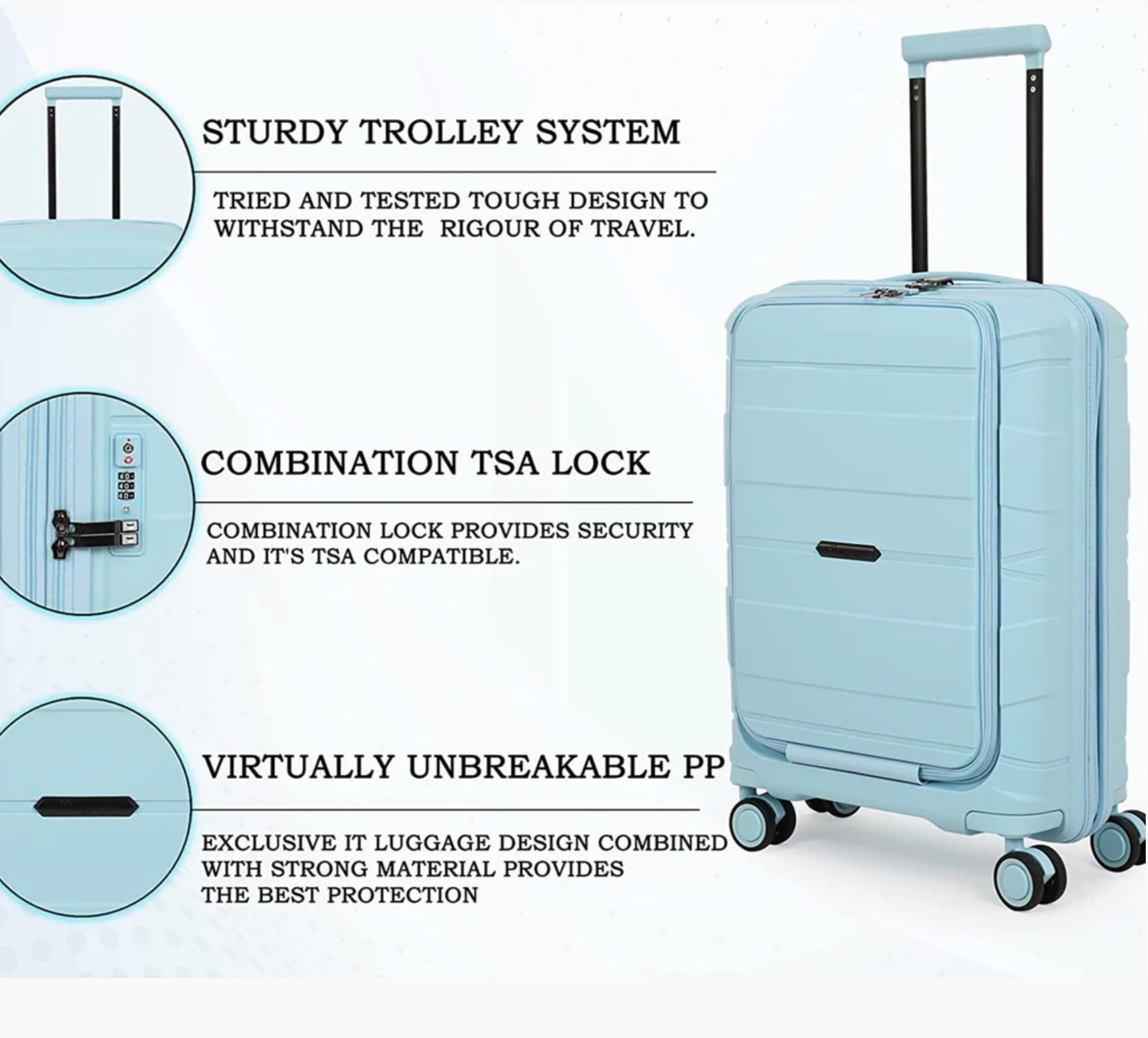 IT LUGGAGE MOMENTOUS (CRYSTAL SKY)