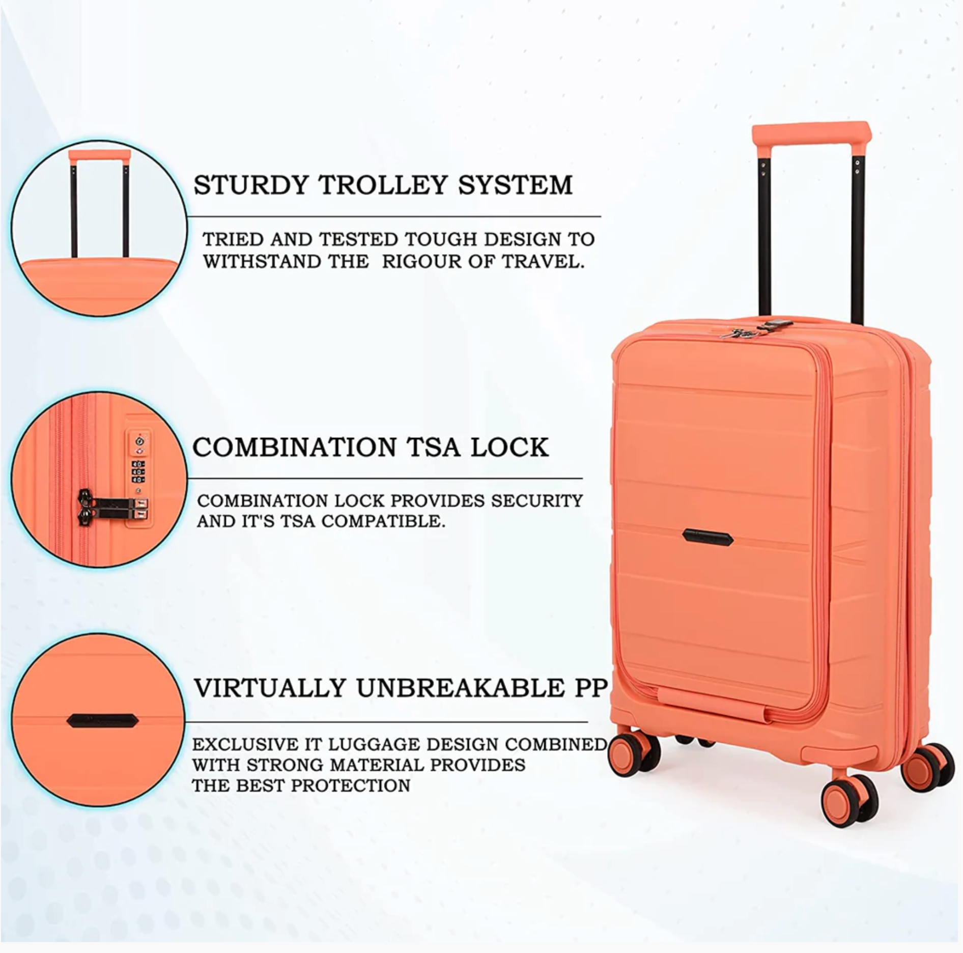 IT LUGGAGE MOMENTOUS (FUSION CORAL)