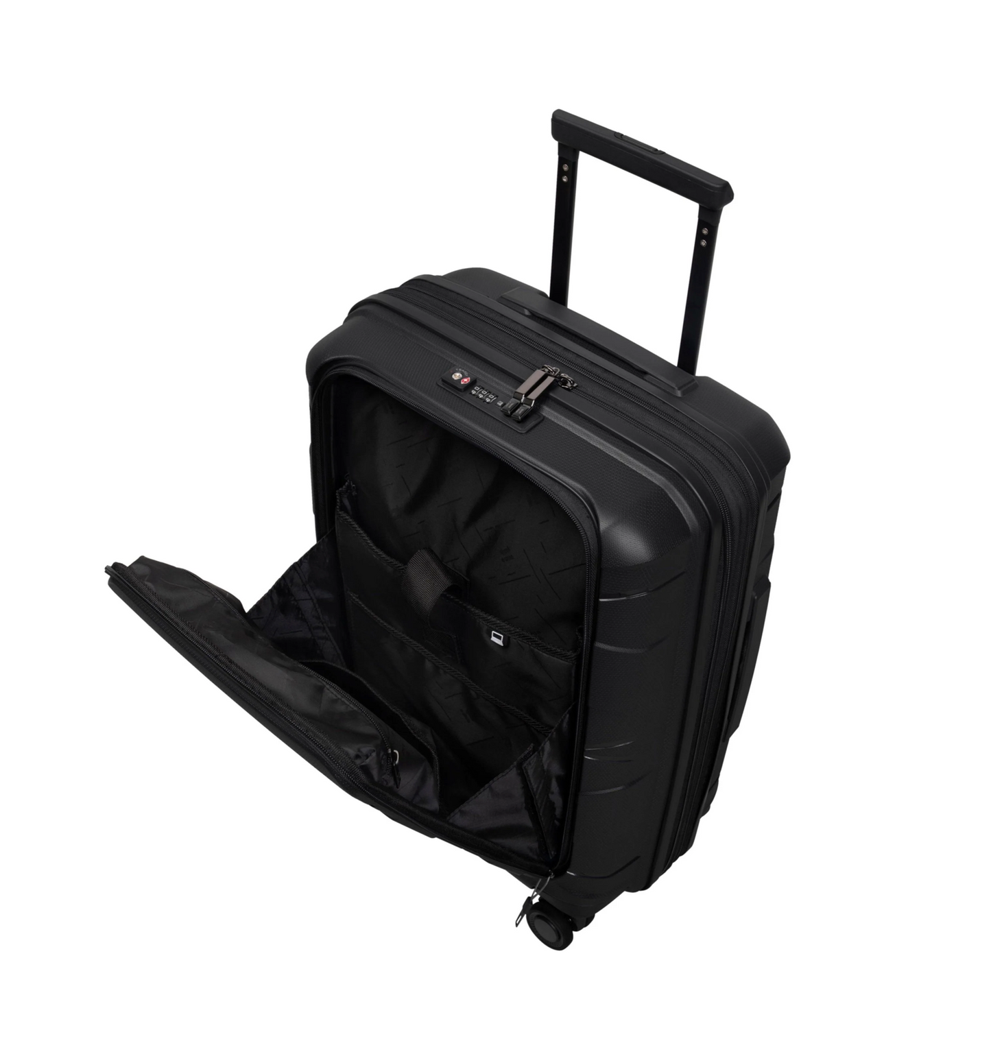 SOLIDLITE Momentous - Cabin with Pocket (Black) Expandable | Front Pocket | TSA Lock