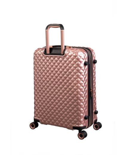 Glitzy-Plus (Metallic Rose Gold) Fashionable | Expandable | TSA Lock