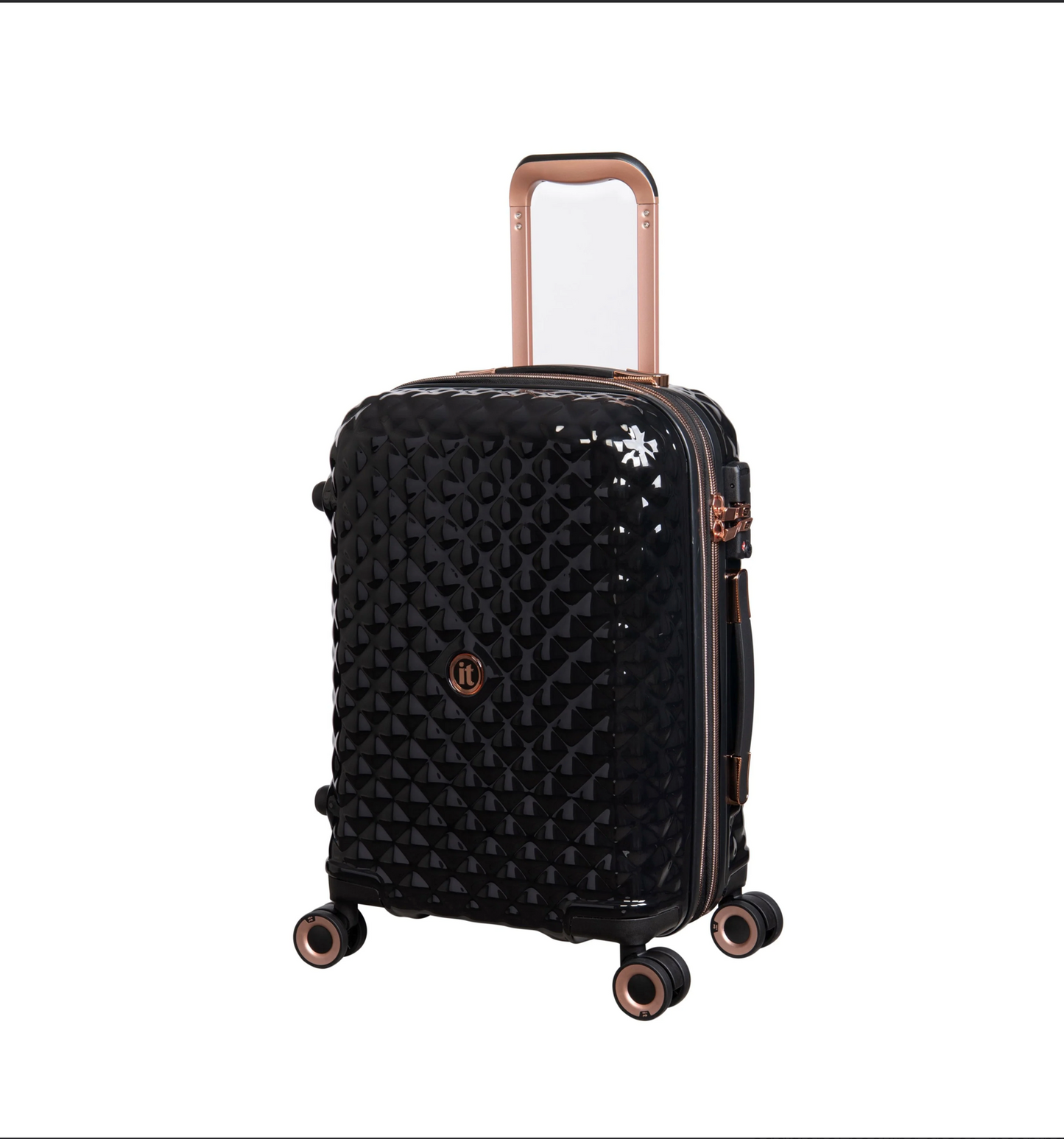 IT LUGGAGE GLITZY (BLACK) Fashionable | Expandable | TSA Lock