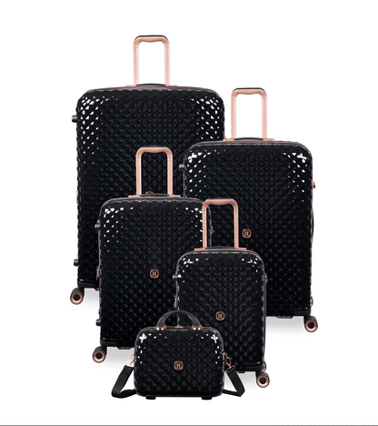 IT LUGGAGE GLITZY (BLACK) Fashionable | Expandable | TSA Lock