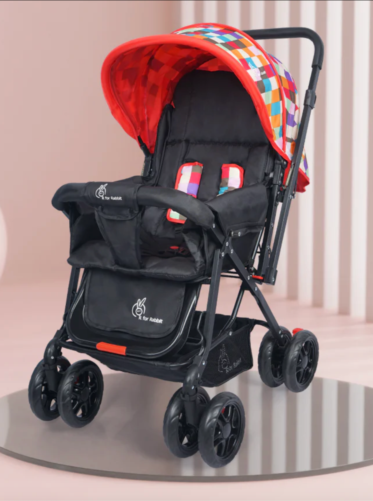 Lollipop Lite Stroller - Travel Friendly, Easy To Fold, Reversible Handle, Wheel Lock, Adjustable Leg Rest