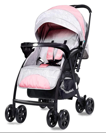 Sugar Pop Stroller - 3 Position Seat Recline, Easy One Hand Fold, Reversible Handle, UV Resistant Sun Canopy