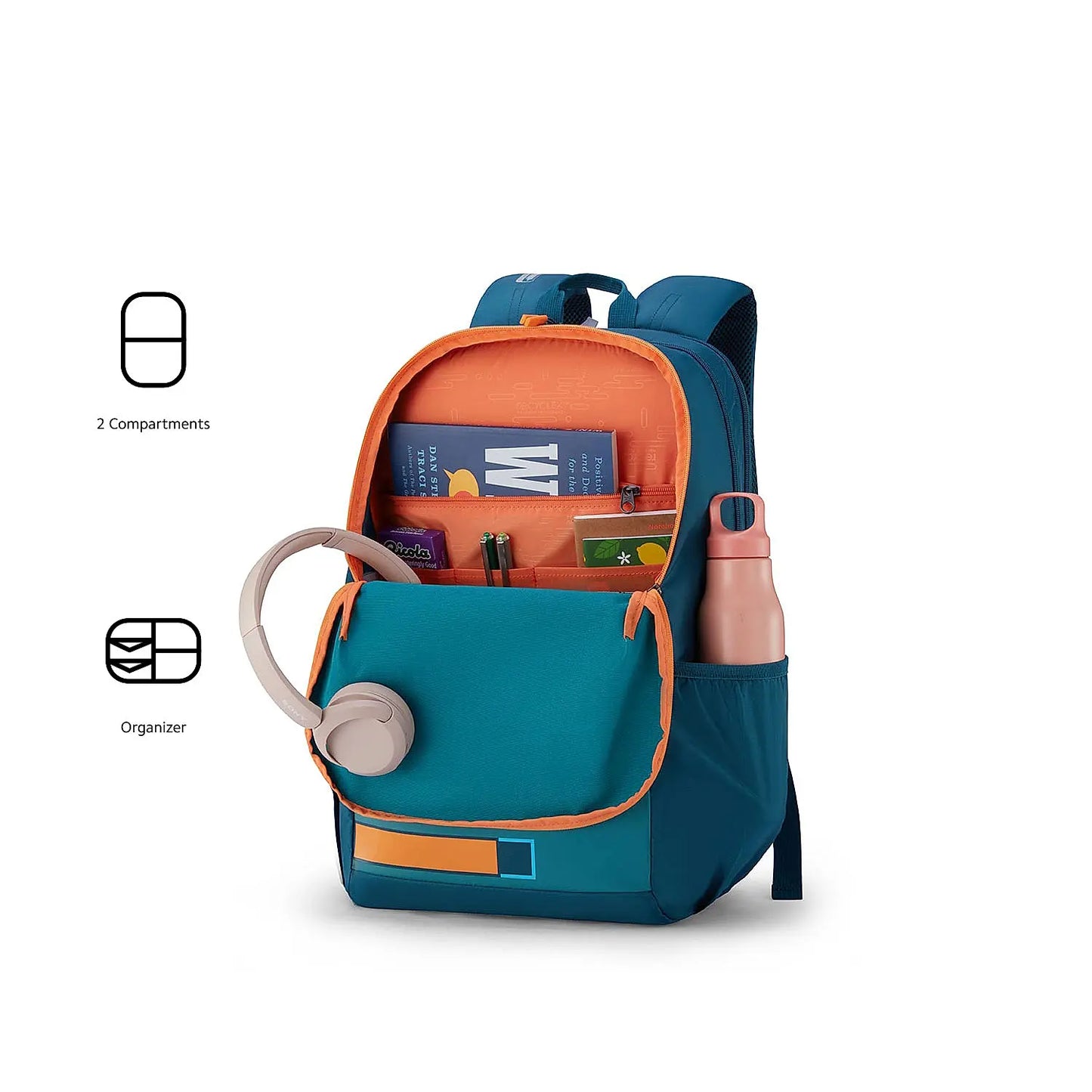 AMT HERD 3.0 BP TEAL/ORNG BACKPACK ( Green )