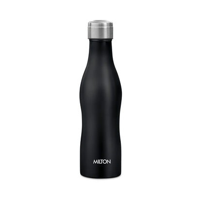 Milton Black Campa 800 Single Wall Stainless Steel Water Bottle